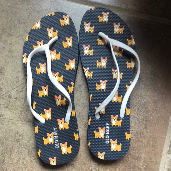 corgi flip flops